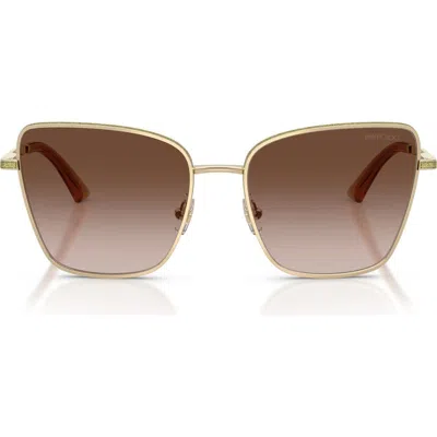 Jimmy Choo 55mm Gradient Square Sunglasses In Gold