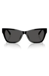Jimmy Choo 55mm Pillow Sunglasses In Black