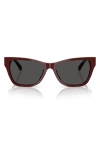 Jimmy Choo 55mm Pillow Sunglasses In Red