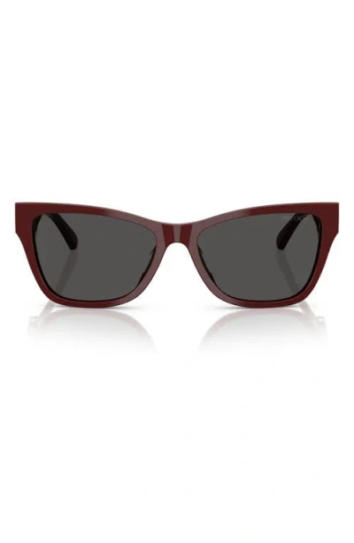 Jimmy Choo 55mm Pillow Sunglasses In Red