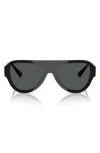 Jimmy Choo 55mm Pilot Sunglasses In Black
