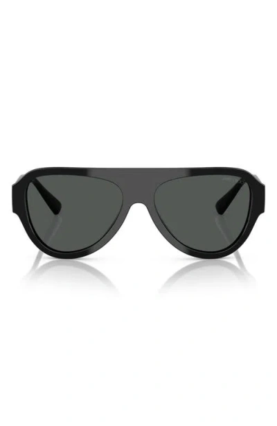 Jimmy Choo 55mm Pilot Sunglasses In Black