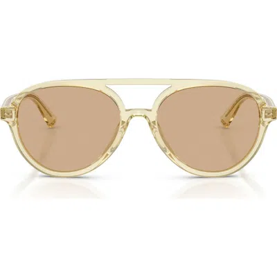 Jimmy Choo 55mm Pilot Sunglasses In Gold
