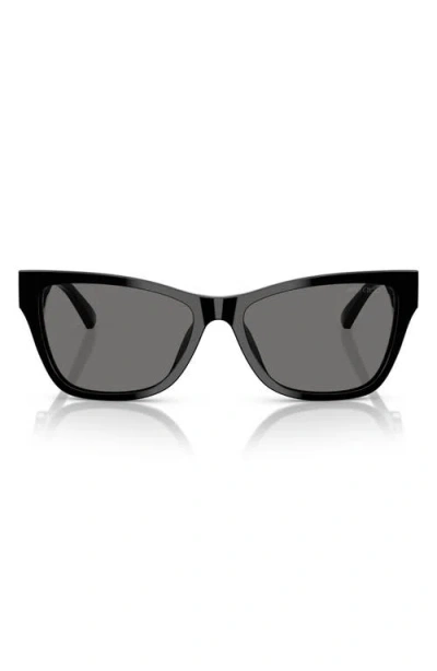 JIMMY CHOO JIMMY CHOO 55MM POLARIZED PILLOW SUNGLASSES