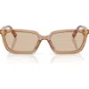 Jimmy Choo 55mm Rectangular Sunglasses In Brown