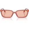 Jimmy Choo 55mm Rectangular Sunglasses In Pink