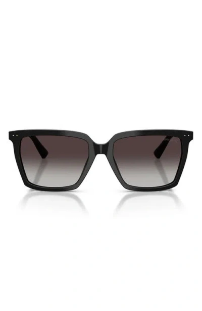 Jimmy Choo 55mm Square Sunglasses In Black