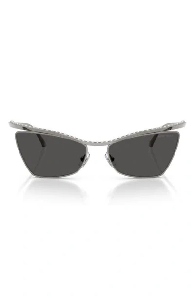 Jimmy Choo 56mm Cat Eye Sunglasses In Blue