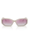 Jimmy Choo Sunglasses In Silver/ash
