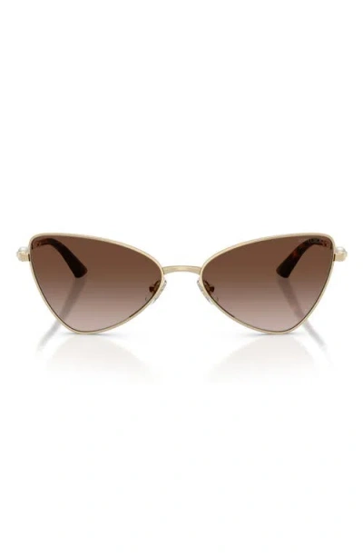 Jimmy Choo 57mm Gradient Cat Eye Sunglasses In Brown