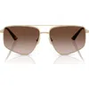 Jimmy Choo 58mm Pilot Sunglasses In Brown Gradient