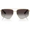Jimmy Choo 58mm Pilot Sunglasses In Grey Flash