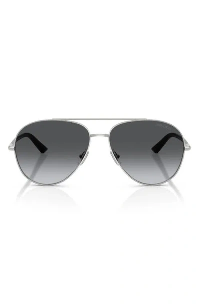 Jimmy Choo 58mm Polarized Pilot Sunglasses In Gray