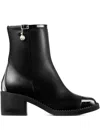 Jimmy Choo 60mm Adry Leather Boots In Black
