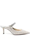 Jimmy Choo Bing 100 Glitter Pump In Gold