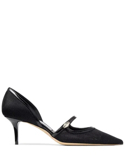 Jimmy Choo Carolyn 60 Mesh Pumps In Black