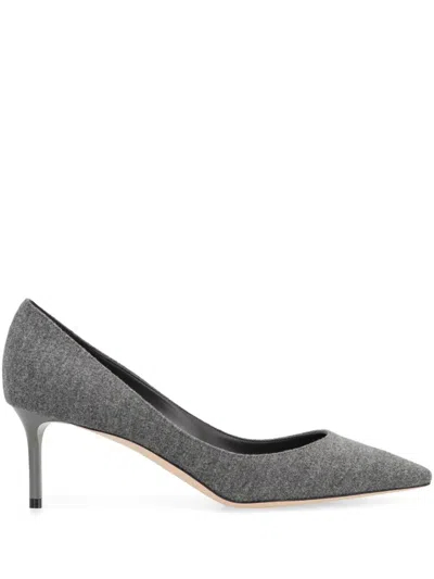 Jimmy Choo Romy 60 Pointed Toe Pumps In Gray