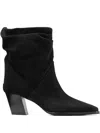 Jimmy Choo 60mm Hart Suede Boots In Black