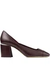 Jimmy Choo 60mm Jenson Pearl-embellished Square-toe Pumps