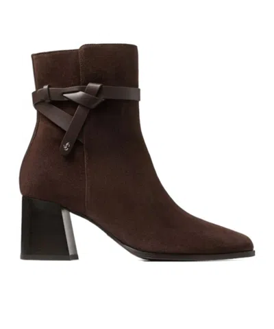 Jimmy Choo 60mm Lawton Knotted-strap Leather Boots In Brown