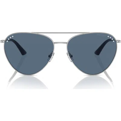 Jimmy Choo 60mm Pilot Sunglasses In Neutral