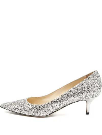Pre-owned Jimmy Choo 60mm Romy Glitter-embellished Pumps