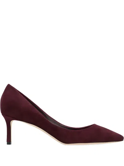 JIMMY CHOO 60MM ROMY SUEDE POINTED-TOE PUMPS
