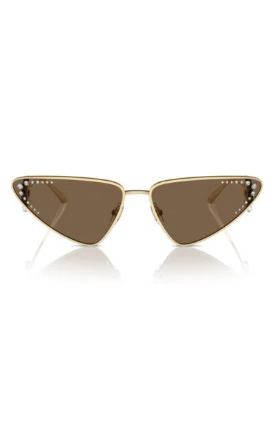Jimmy Choo Womens Gold Jc4001b Cat-eye Metal Sunglasses