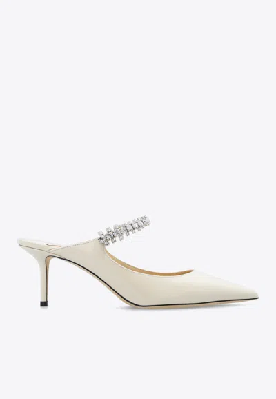 JIMMY CHOO 65 LEATHER MULES