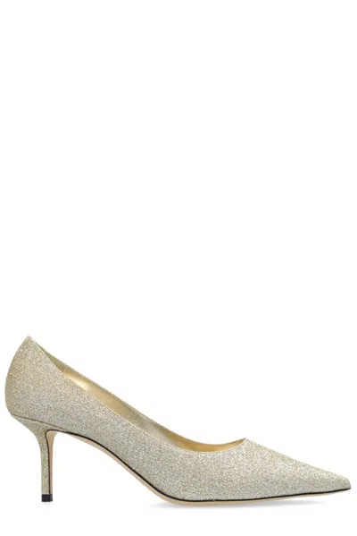 Jimmy Choo 65mm Love Pumps In Gold