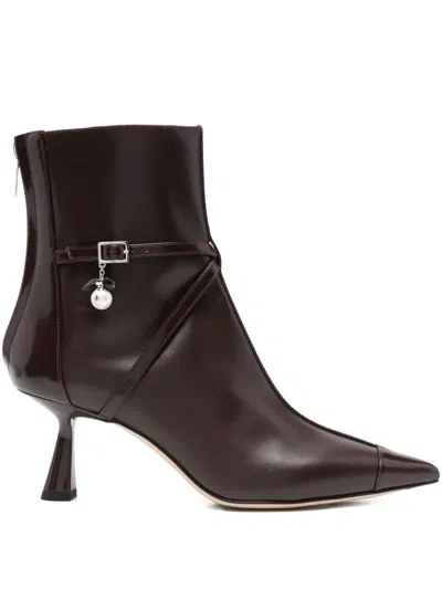 Jimmy Choo 65mm Aren Ankle Boots In Brown