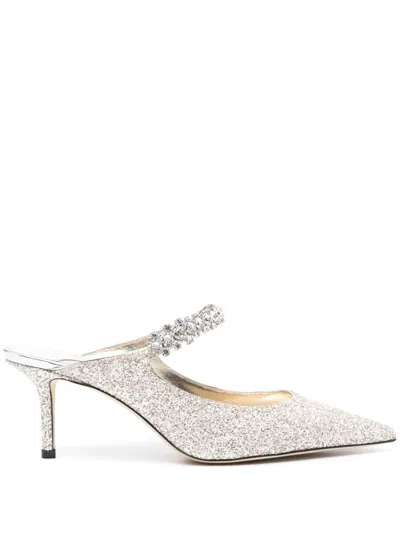 Jimmy Choo 65mm Bing Mules In Neutrals