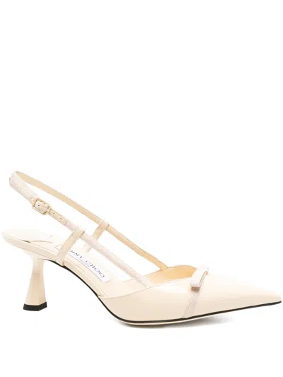 Jimmy Choo 65mm Bow Pumps In White