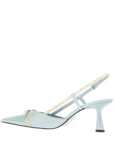 Jimmy Choo 65mm Camila Slingback Pointed-toe Pumps In Green