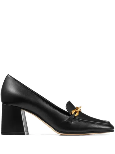 Jimmy Choo 65mm Diamond Tilda Leather Pumps In Black