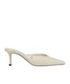Jimmy Choo Sand Leather Vivi 65 Mules In Nude