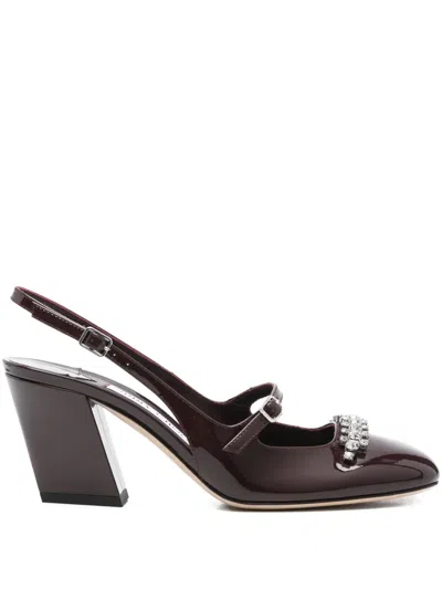 Jimmy Choo 70mm Belinda Crystal-embellished Slingback Pumps In Red