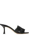 Jimmy Choo Chara 70 Raffia Heeled Mules