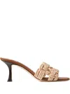Jimmy Choo Chara 70 Raffia Heeled Mules