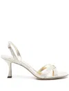 Jimmy Choo Elsy Leather Sandals In Multi