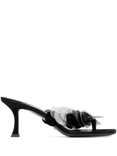 Jimmy Choo Freja Mules 70mm In Schwarz