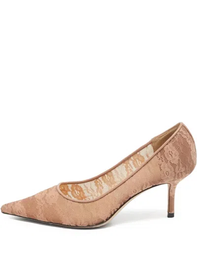 Pre-owned Jimmy Choo 70mm Love Lace Pointed-toe Pumps