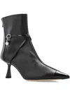 Jimmy Choo 70mm Pearl-embellished Pointed-toe Boots In Animal Print