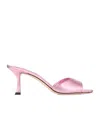 Jimmy Choo Square-headed High-heeled Sandals In Pink