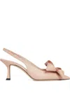 Jimmy Choo Staz 70 Oversized Bow Slingback Pumps In Pink