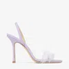 Jimmy Choo 1998 Feather-embellished Suede Sandals