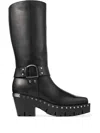 Jimmy Choo Black Quinn Boots In 黑色