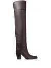Jimmy Choo Cece Over The Knee Boot 80 In 褐色