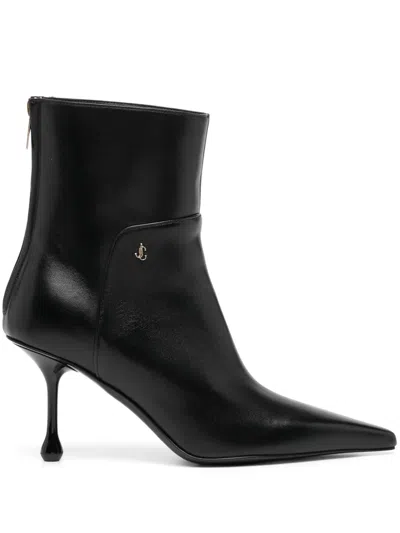 JIMMY CHOO 80MM CYCAS NAPPA ANKLE BOOTS