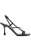 Jimmy Choo Etana 80 Crystal Embellished Sandals In Black